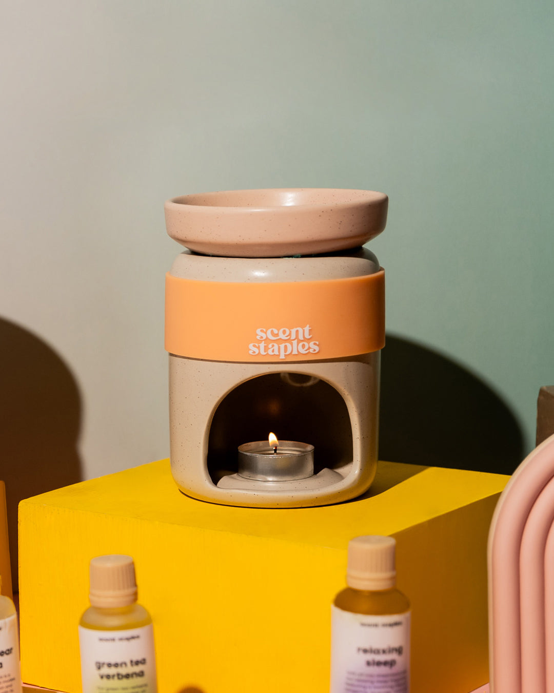 Wafty Ceramic Burner In Dijon Orange