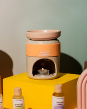 Wafty Ceramic Burner In Dijon Orange