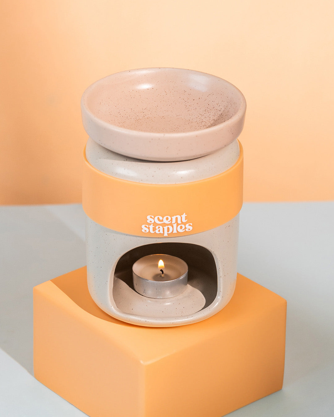 Wafty Ceramic Burner In Dijon Orange